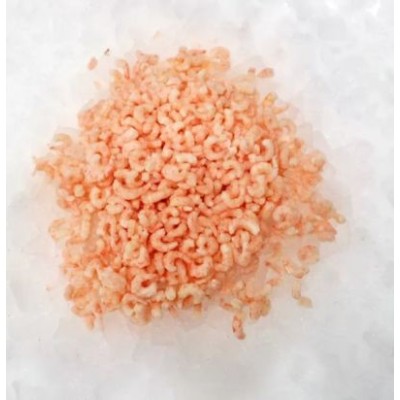 Northern striped shrimp. cooked without shells 250-350/lb, glazed, frozen,  2,5kg/2kg